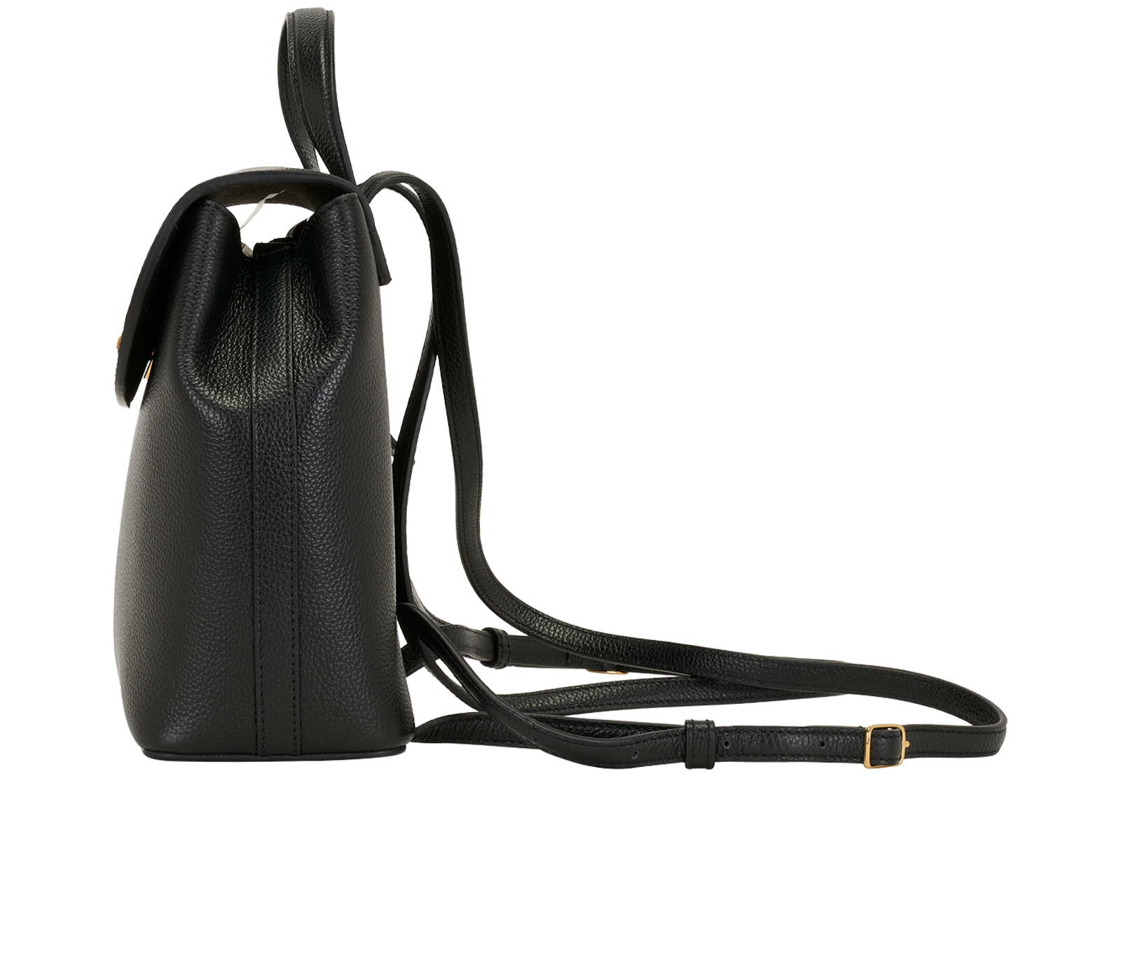 Mini Bayswater Backpack, &pound;475, Handbags, Black, Leather, Bottom view